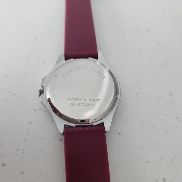 Texas A&M University Maroon Jelly Band With Crystals Watch - Picture 7 of 9